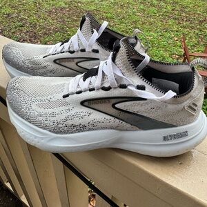 Brooks Black and White Athletic Sneakers